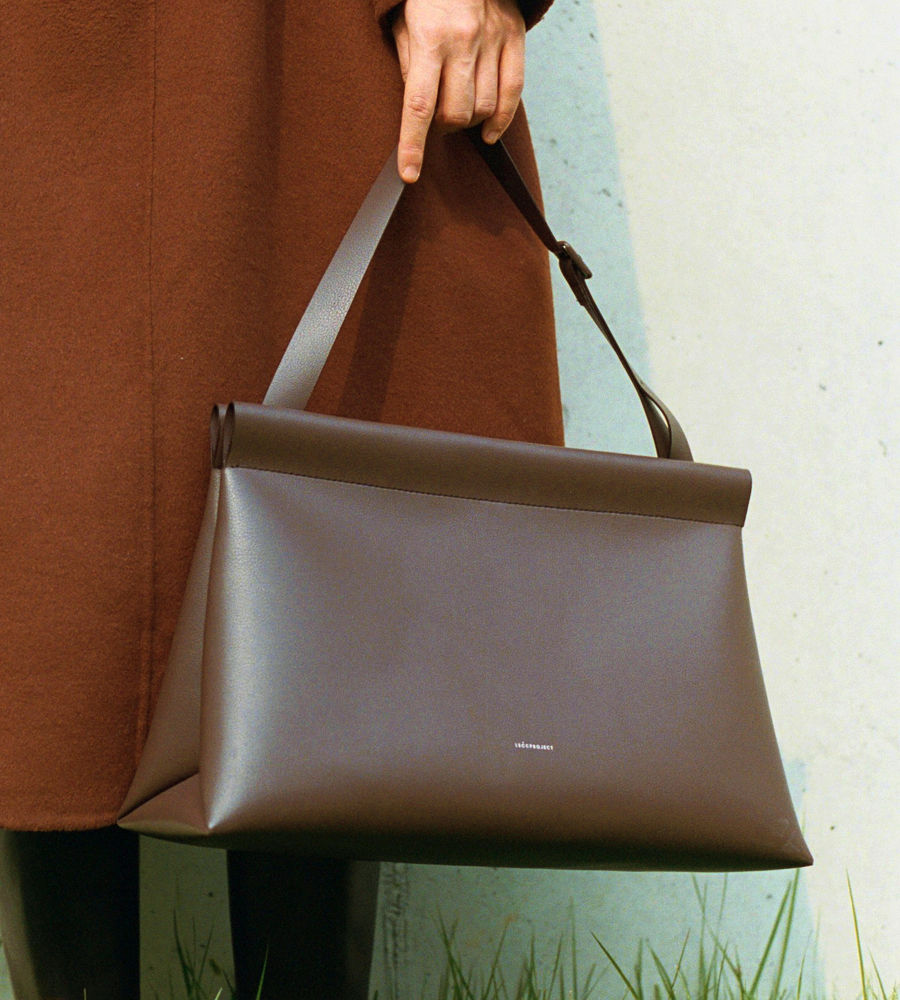[SOLD OUT]  LOG  TOP BAG  VL - Artificial Leather_D.BROWN