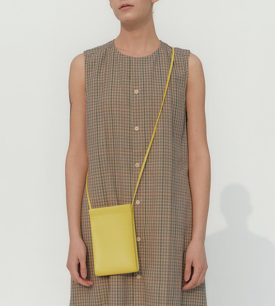 [SOLD OUT] LOG PHONE BAG - Artificial Leather_LEMON