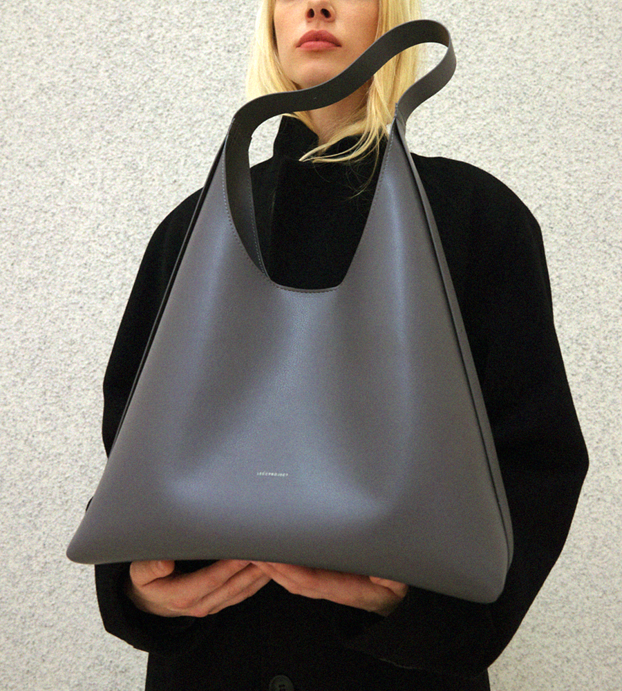 [SOLD OUT] LOG  BIG HOBO BAG - Artificial Leather_D.GRAY